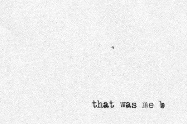 that was me b