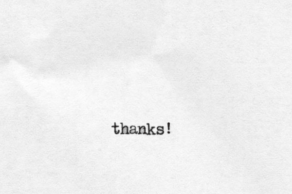 thanks!