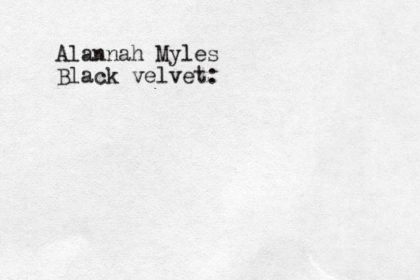 Alannah Myles Black velvet: