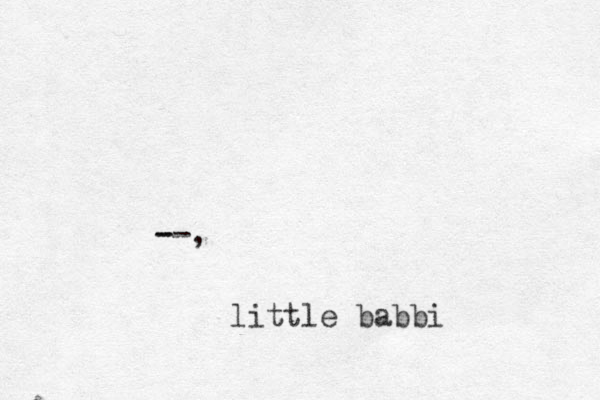 --, - little babbi