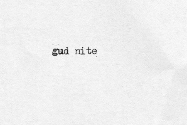 gud nite