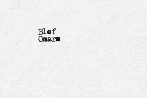 Blof Omarm