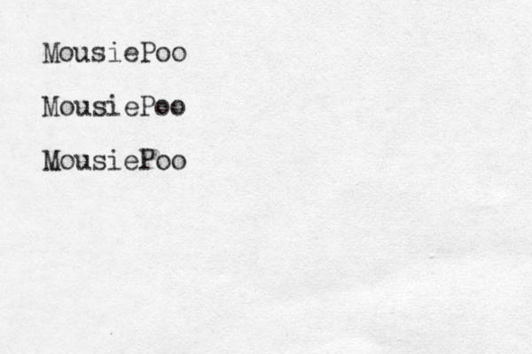 MousiePoo MousiePoo MousiePoo