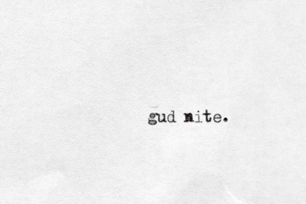 gud nite.