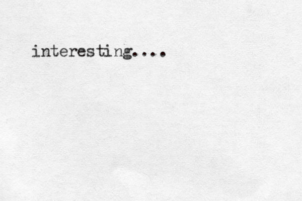 interesting....