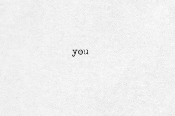 you