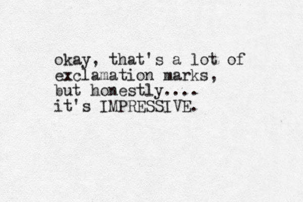 okay, that's a lot of exclamation marks, but honestly.... it's IMPRESSIVE.