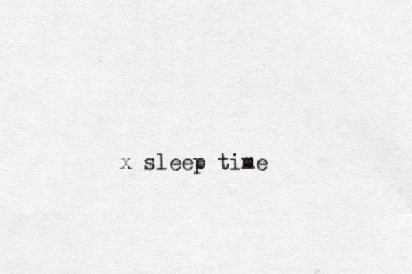 x sleep time