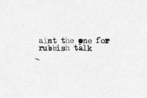 aint the pne for o rubbish talk