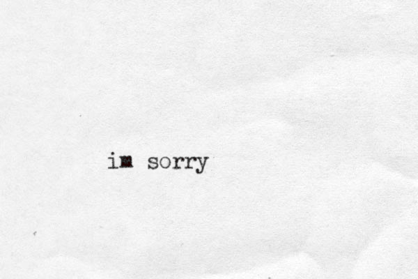 im sorry