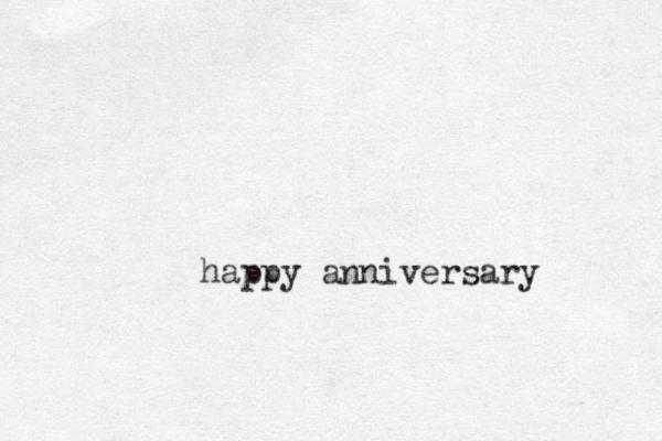 happy anniversary