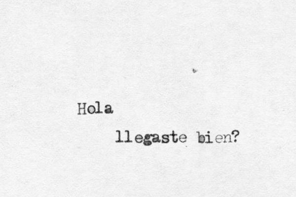 Hola llegaste bien? 