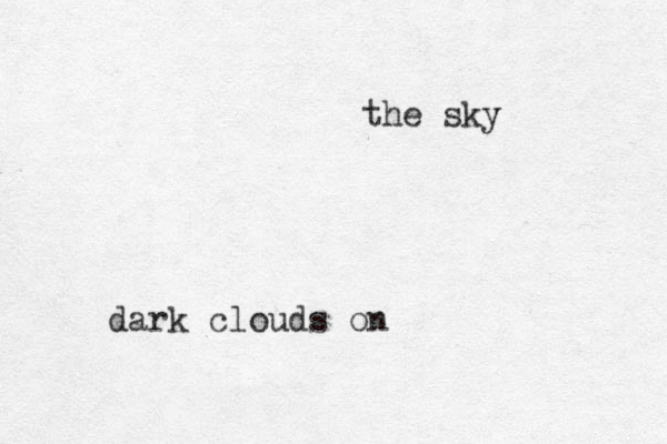 dark clouds on the sky 