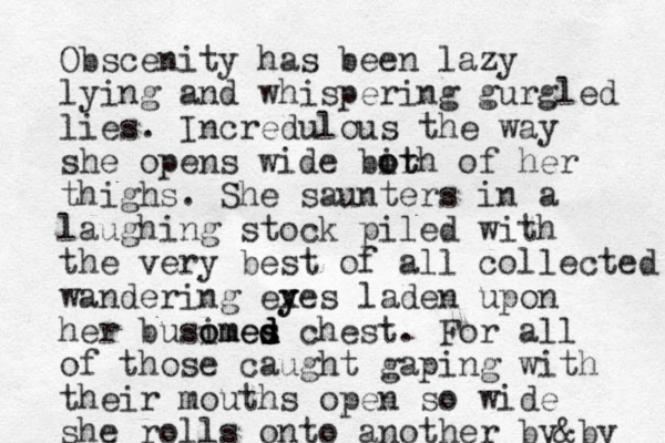 Obscenity has been lazy lying and whispering gurgled lies. Incredulous the way she opens wide bir o ot th of her thighs. She saunters in a laughing stock piled with the very best of all collected wandering ex y yes laden upon her busimes o omes d d d d chest. For all of those caught gaping with their mouths open so wide she rolls onto another by&by 
