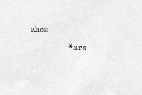 ahem *are
