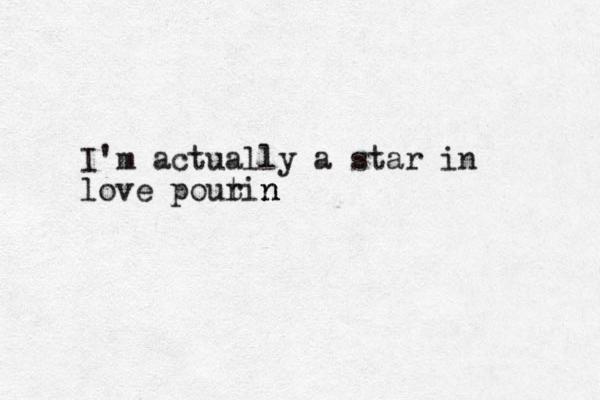 I'm actually a star in love pout rin n n