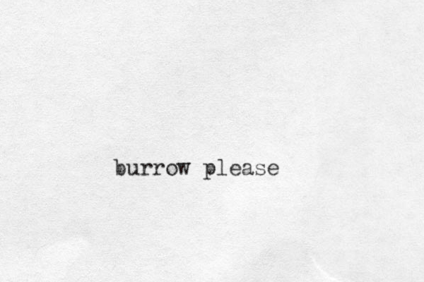 burrow please