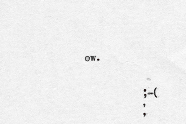 ow. ;-( , , 