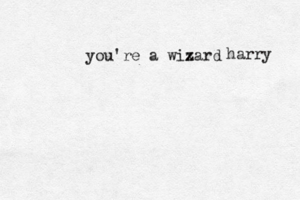 you're a wix zard harry 