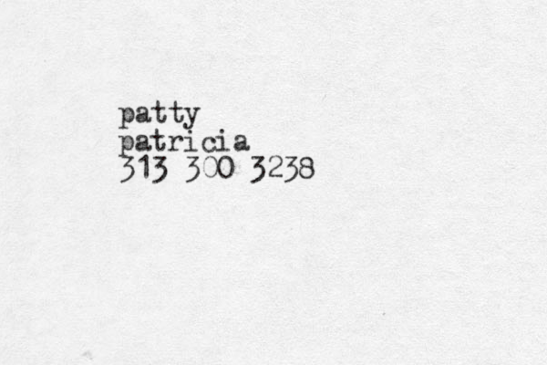 patty patricia 313 300 3238 