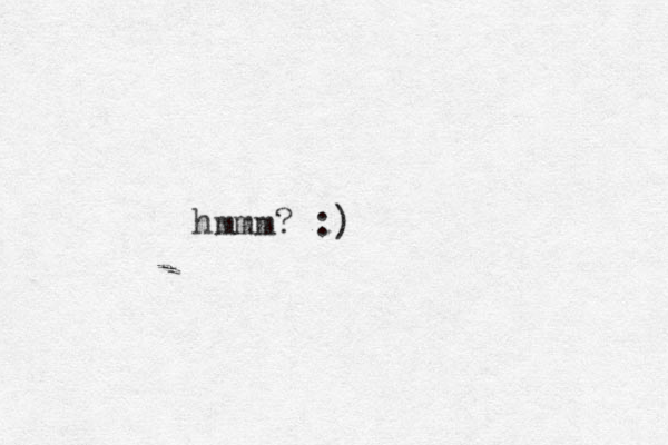 hmmm? :)