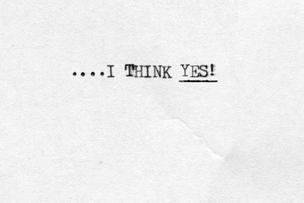 ....I THINK YES! ____ 