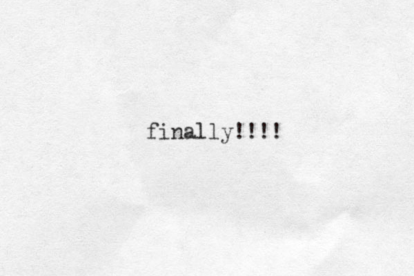 finally!!!!