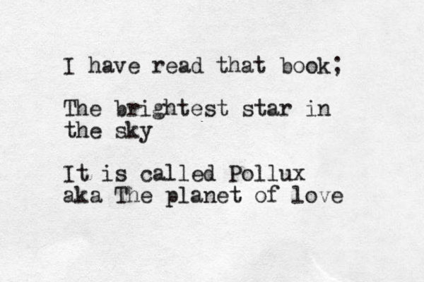 I have read that book; The brightest star in the sky It is called Pollux aka The planet of love