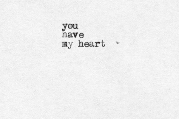 you have my heart 