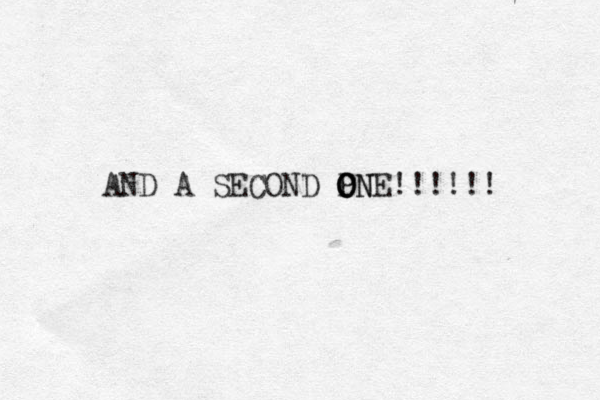 AND A SECOND PNE O O ON !!!! !! 