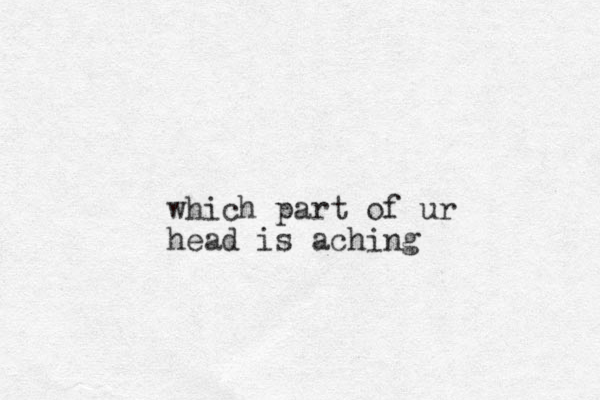 which part of ur head is aching