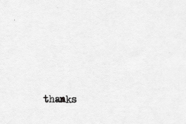 thanks