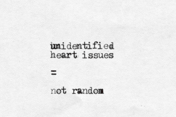 hnidentified u heart issues = not random 