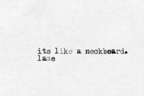 its like a neckboa e eard. lame 