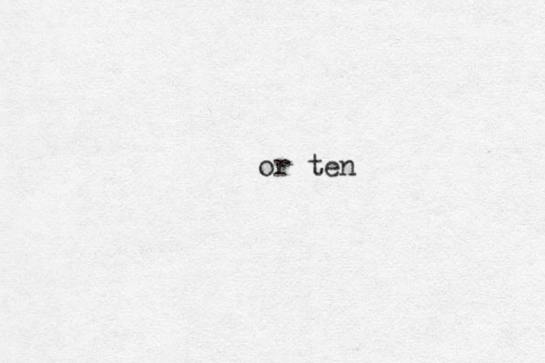 or ten