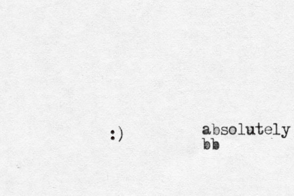 absolutely bb :)