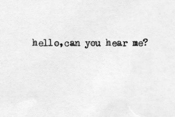 hello,can you hear me? 