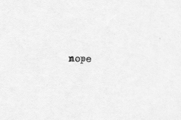 nope