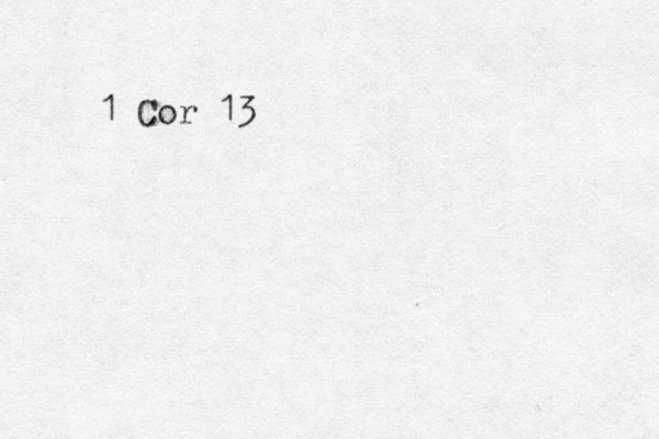 1 Cor 13