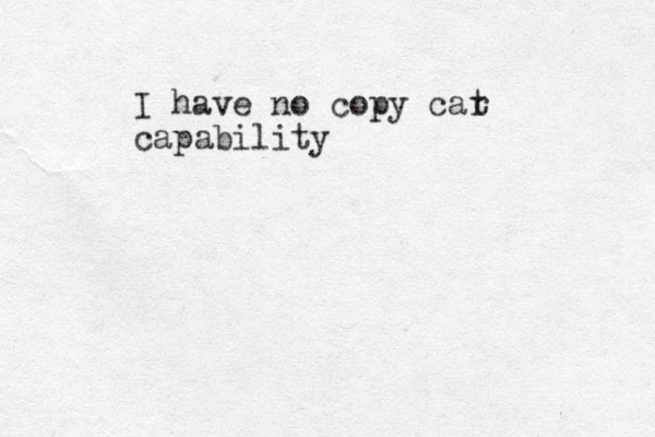 I have no copy car t capability 