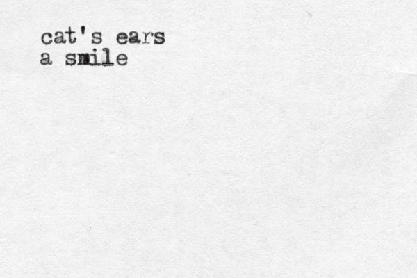 cat's ears a smile