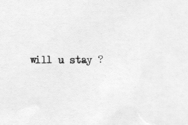 i w ll u stay ?