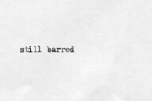i still barred