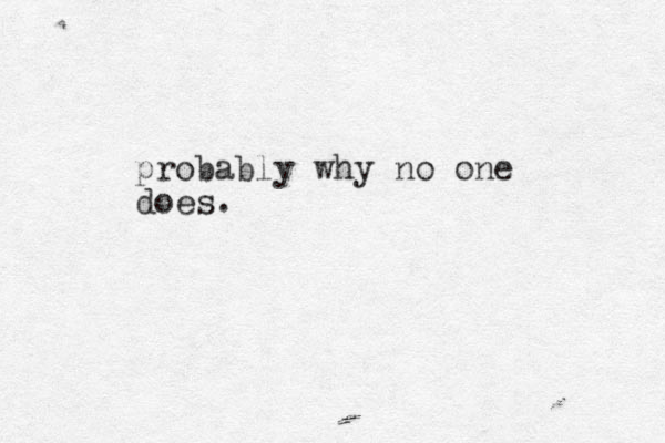 probably why no one does.