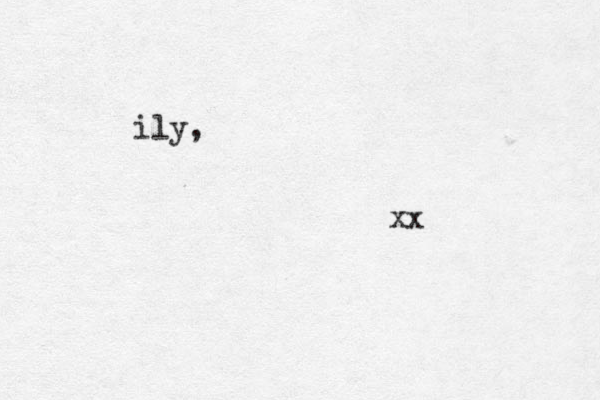 ily, xx 