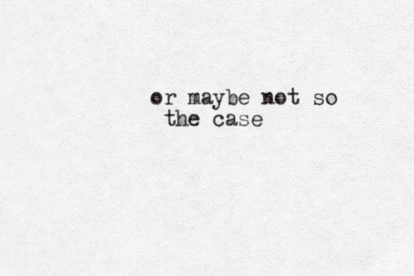 or maybe not so the case 
