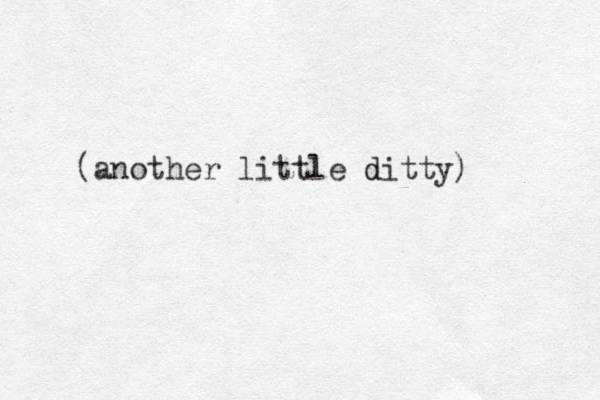 (another little ditty) d 
