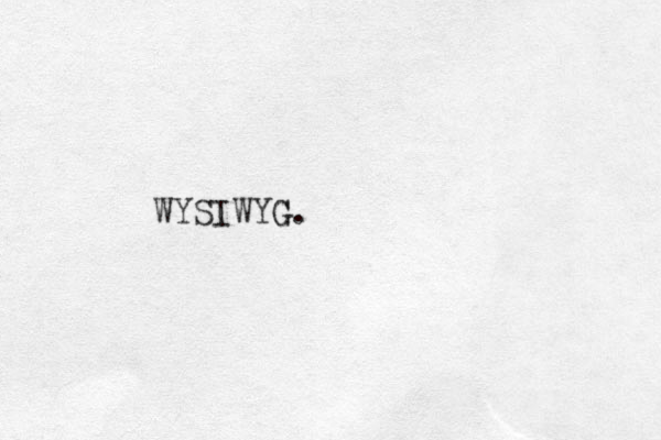 WYSIWYG G. 