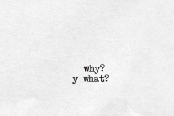 why? y what?