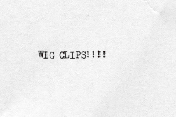 WIG CLIPS!!!! 